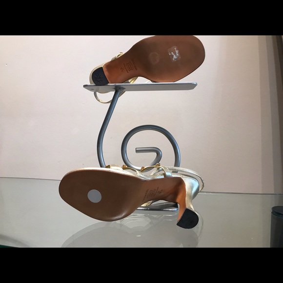 Casadei hi heel sling back with rhinestone - Picture 2 of 4